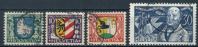1930 r Szwajcaria Mi 241 - 244 kas.