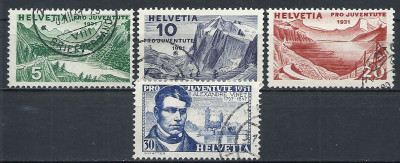 1931 r Szwajcaria Mi 246 - 249 kas.