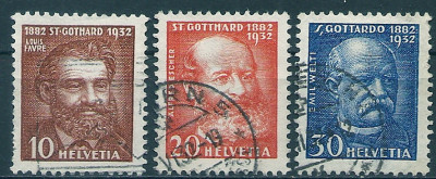 1932 r Szwajcaria Mi 259 - 261 kas.