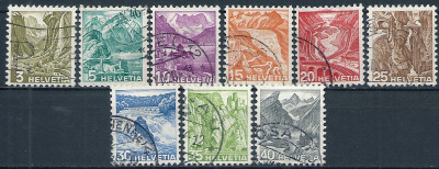 1936 r Szwajcaria Mi 297 - 305 kas.