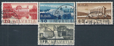 1938 r Szwajcaria Mi 321 - 324 kas.