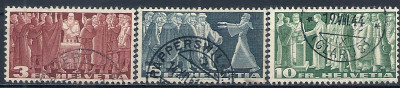 1938 r Szwajcaria Mi 328 - 330 kas.