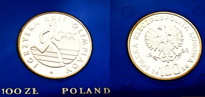 POLSKA 1980-Olimpiada w Moskwie-100zł-MENNICZA!