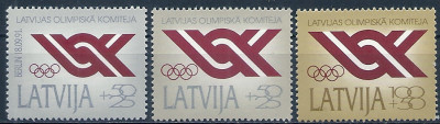 1992 r Łotwa Mi 323 - 325**