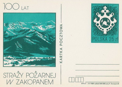 Cp 996 : 100 lat Straży Pożarnej w Zakopanem