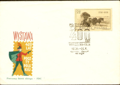 1958 r. Koperta FDC 0173