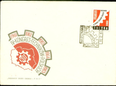 1961 r. Koperta FDC 0224
