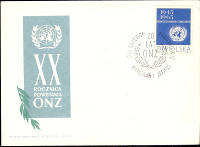 1965 r. Koperta FDC 0328