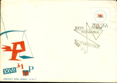 1958 r. Koperta FDC 0163**.