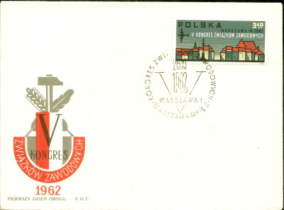 1962 r. Koperta FDC 0272**.1