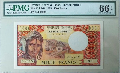 FRANCUSKIE TERYTORIUM AFAR&Oacute;W I ISS&Oacute;W 1975.