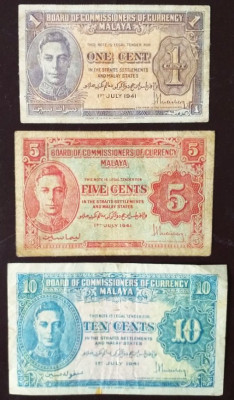 MALAJE BRYTYJSKIE 1941-1,5 i 10 cent&oacute;w.