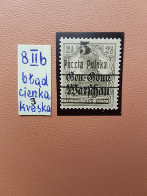 Fi.8 II b czysty** błąd cienka 3 kreska gw.Jendrosze