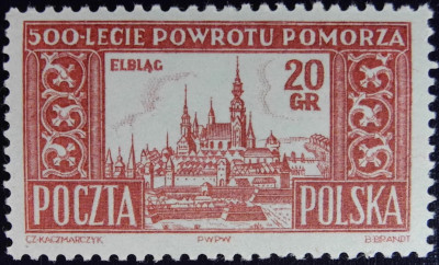 Fi 732 b** 500 rocznica powrot Pomorza do Polski gw. Berbeka