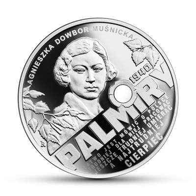 10 zł 2020 KATYŃ - PALMIRY 1940 : SREBRNA MONETA