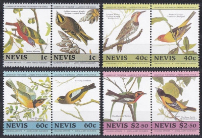 Ptaki 200 rocznica urodzin Johna Jamesa Audubona Nevis 1985