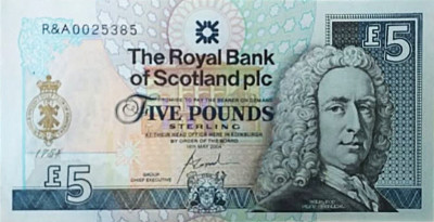 SZKOCJA 2004-P363-5 FUNT&Oacute;W UNC.Gratis wysyłka!