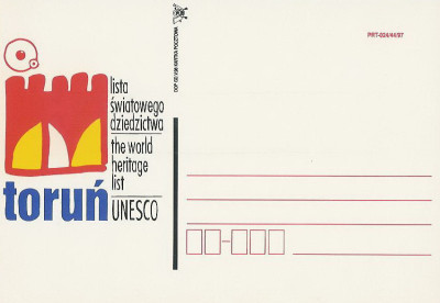 bez. Gdańsk 1998.V.06 : Toruń UNESCO