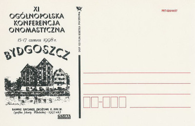 bez. Gdańsk 1998.VI.01 : Bydgoszcz XI Konf. Onomastycz