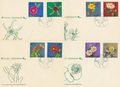 FDC 2636-43 #4: Kwiaty sukulent&oacute;w