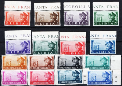 LIBIA i WŁOSKA AFRYKA WSCHODNIA 1941 MNH**!