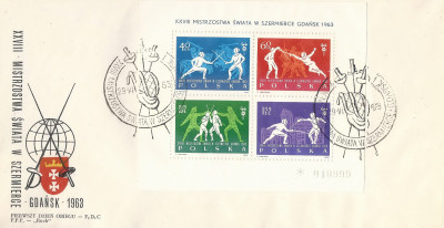 FDC blok 27: MŚ w szermierce