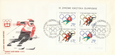 FDC blok 30: IX Zimowe IO