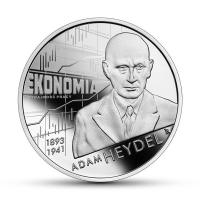 10 ZŁ ADAM HEYDEL WIELCY POLSCY EKONOMIŚCI