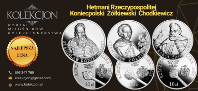Zestaw 3 x 10 zł Ż&Oacute;ŁKIEWSKI + KONIECPOLSKI i CHODKIEWICZ