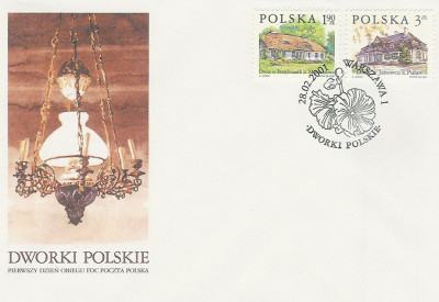 FDC 3731-32: Dworki polskie