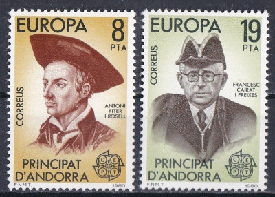 Europa - znani ludzie Andora-ES 1980 czyste **