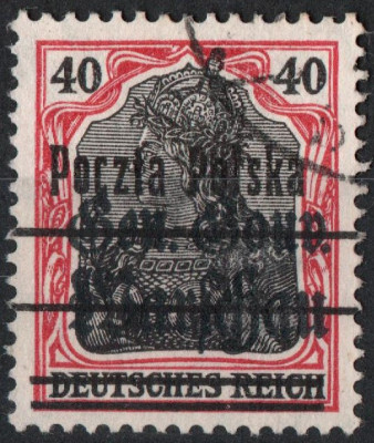 Fi 15 IIc kasowany ANILINA wydanie przedrukowe 1918 - ATEST
