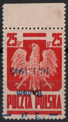 Polska 1945 Fi 352 No B6 ** - Atest p. Berbeka