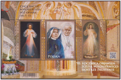 Blok 353 ** (Fi 5127) 90 rocznica objawień Jezusa