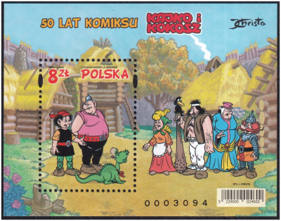 Blok 363 B ** (Fi 5229 B) 50 lat komiksu - Kajko i Kokosz