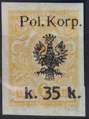 Fi 13a ** Poczta I Korpusu Polskiego gen. Muśnickiego 1918