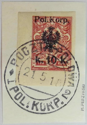 Fi 12 Poczta I Korpusu Polskiego gen. Muśnickiego Rochaczew