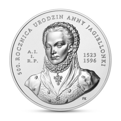 Moneta 50 zł 500. rocznica urodzin Anny Jagiellonki
