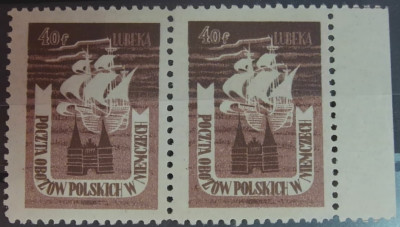 Poczta międzyobozowa Lubeka Fi. 2 Żaglowiec ng