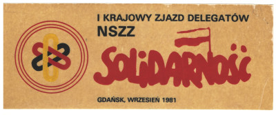 SOLIDARNOŚĆ - NALEPKA