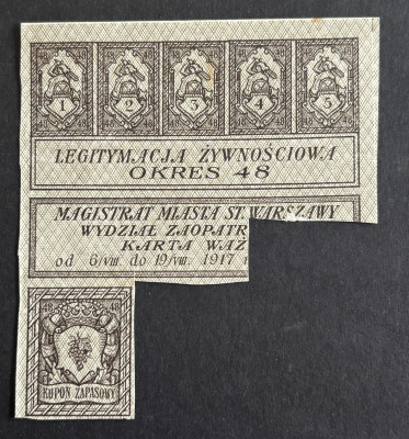 KARTA ŻYWNOŚCIOWA- OKRES I WOJNY ŚWIATOWEJ