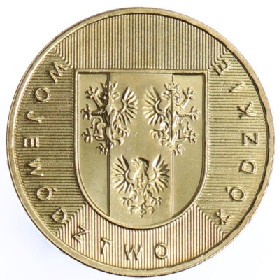 2 zł Wojew&oacute;dztwo Ł&oacute;dzkie
