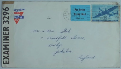 List z USA do Anglii 1941