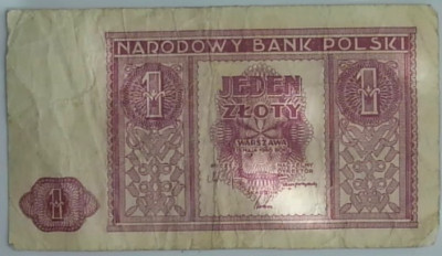 1 złoty 1946 banknot stan zachowania III/IV