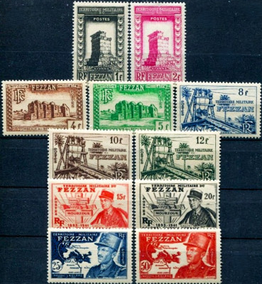 FEZZAN 1949-kompletna seria.
