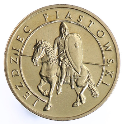 2 zł Jeździec piastowski