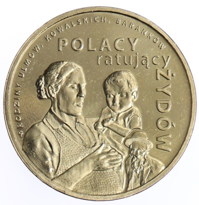 2 zł Polacy ratujący Żyd&oacute;w
