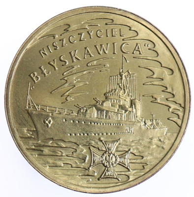 2 zł Niszczyciel &bdquo;Błyskawica&rdquo;