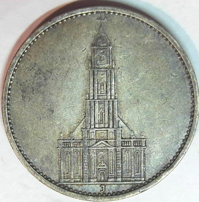 Niemcy, III Rzesza, 5 marek 1935 J, Kości&oacute;ł