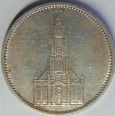 Niemcy, III Rzesza, 5 marek 1935 A, Kości&oacute;ł